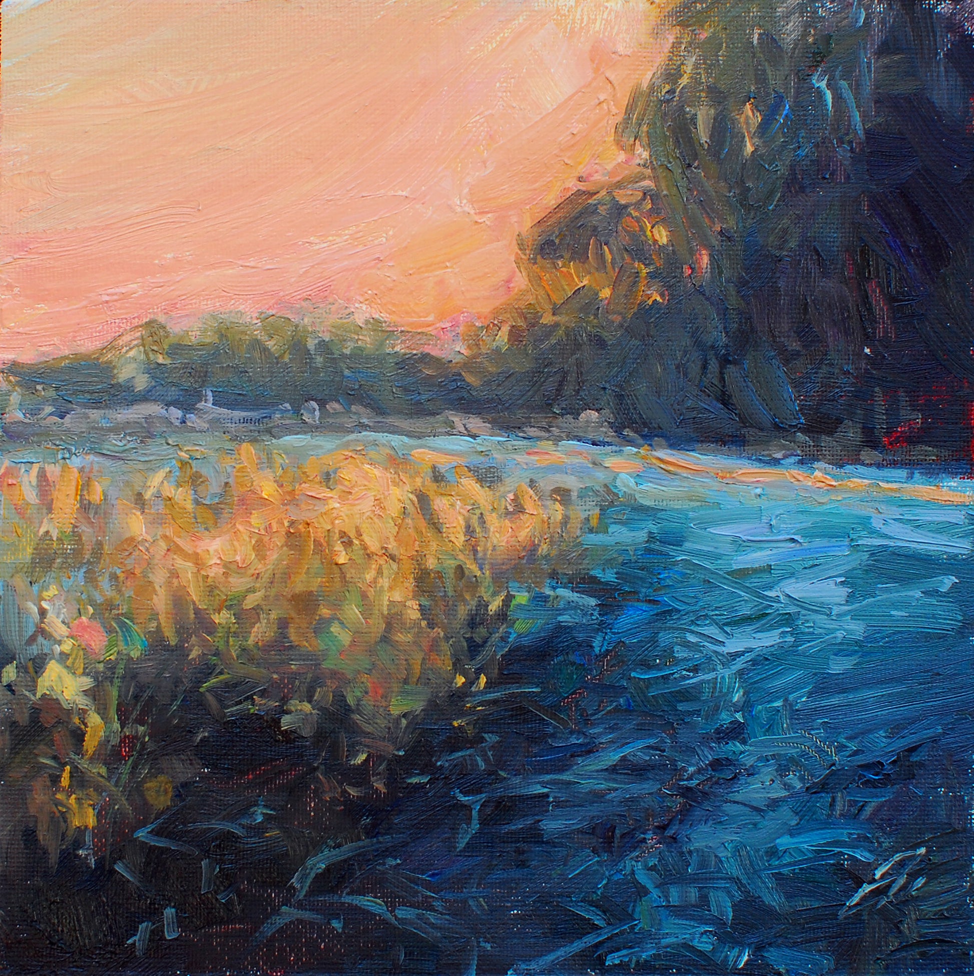 Morning Song, 8x8, oil