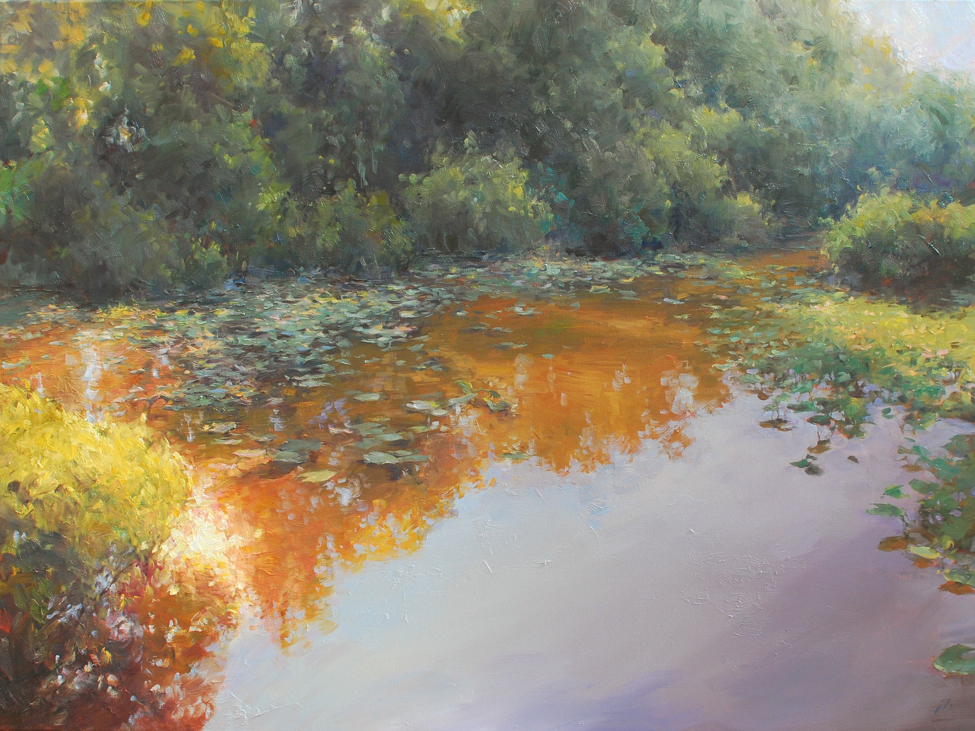 Waterlilies, 30x40, oil