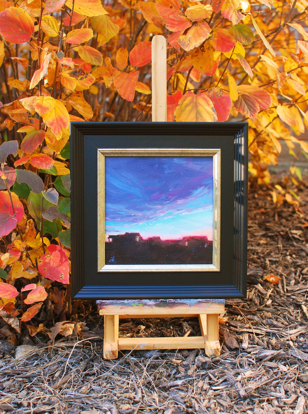 The Skies Proclaim, study 11, 6x6, oil