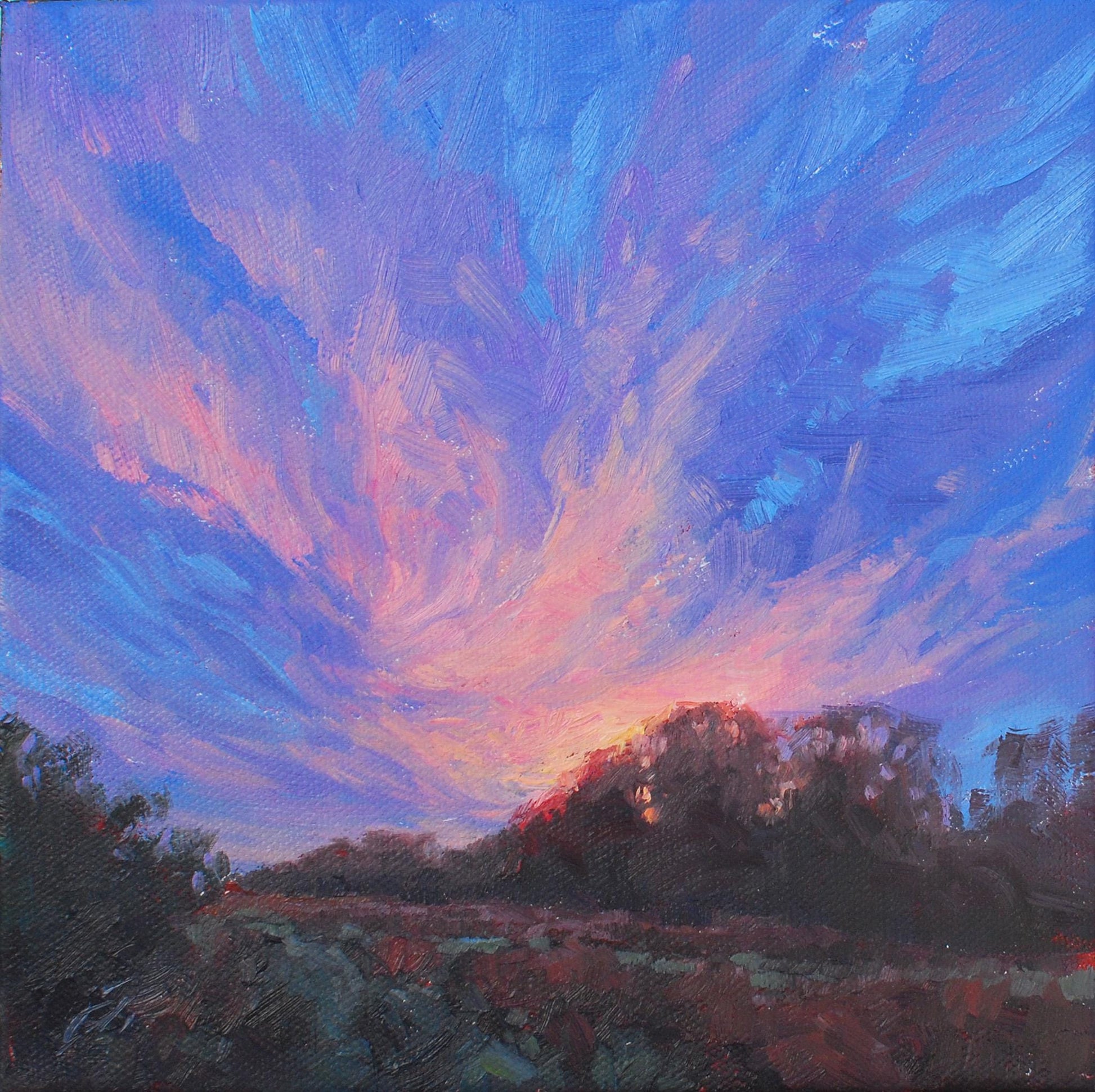 Wings of the Morning, 8x8, oil