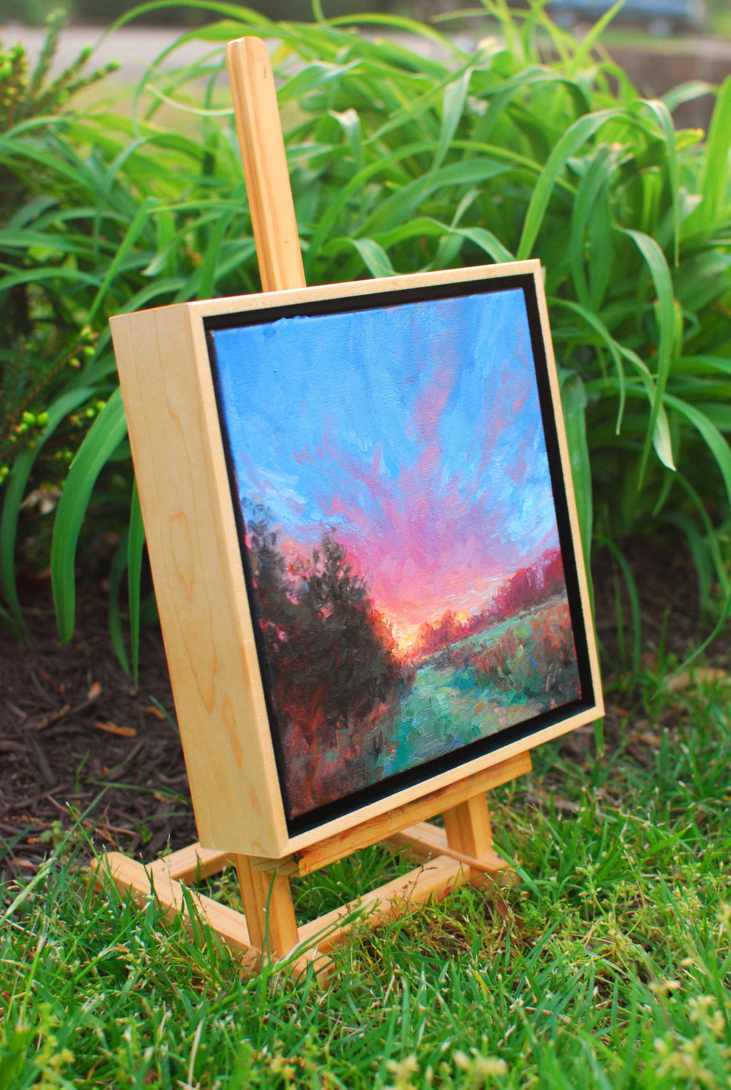 Nature's Palette, 8x8, oil