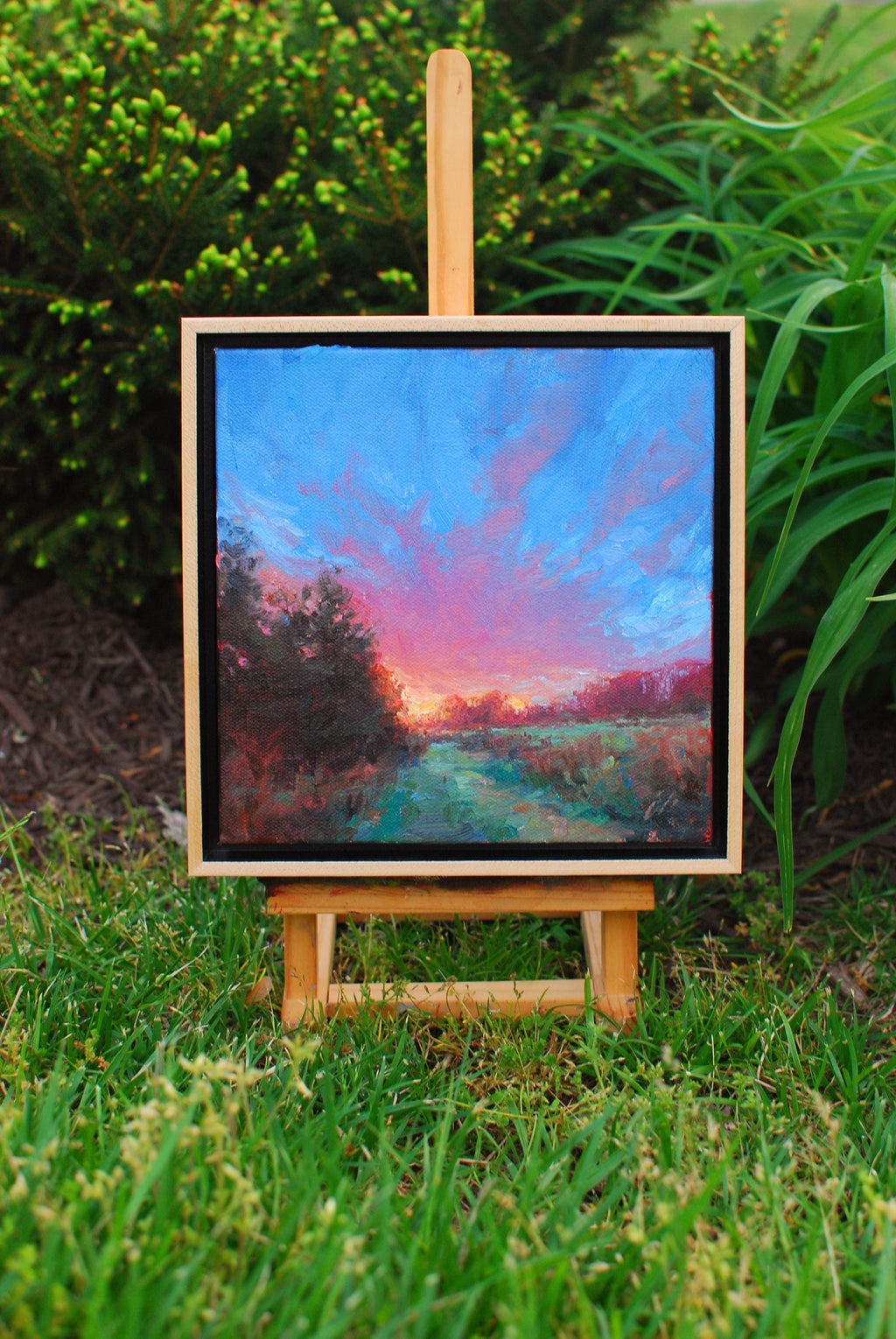 Nature's Palette, 8x8, oil