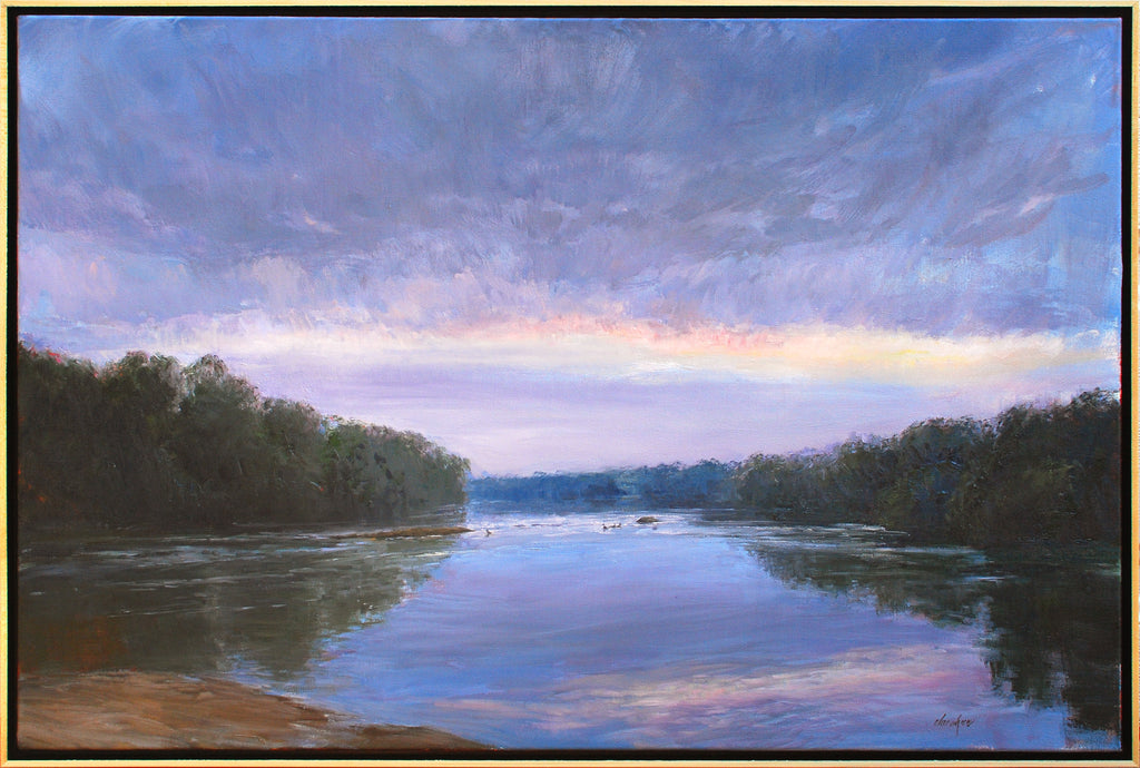 Quiet Waters on the James, 24x36, oil