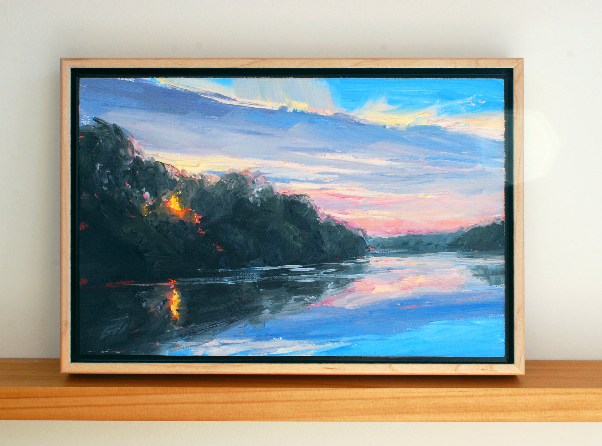 Evening Glow on the James, 6x9
