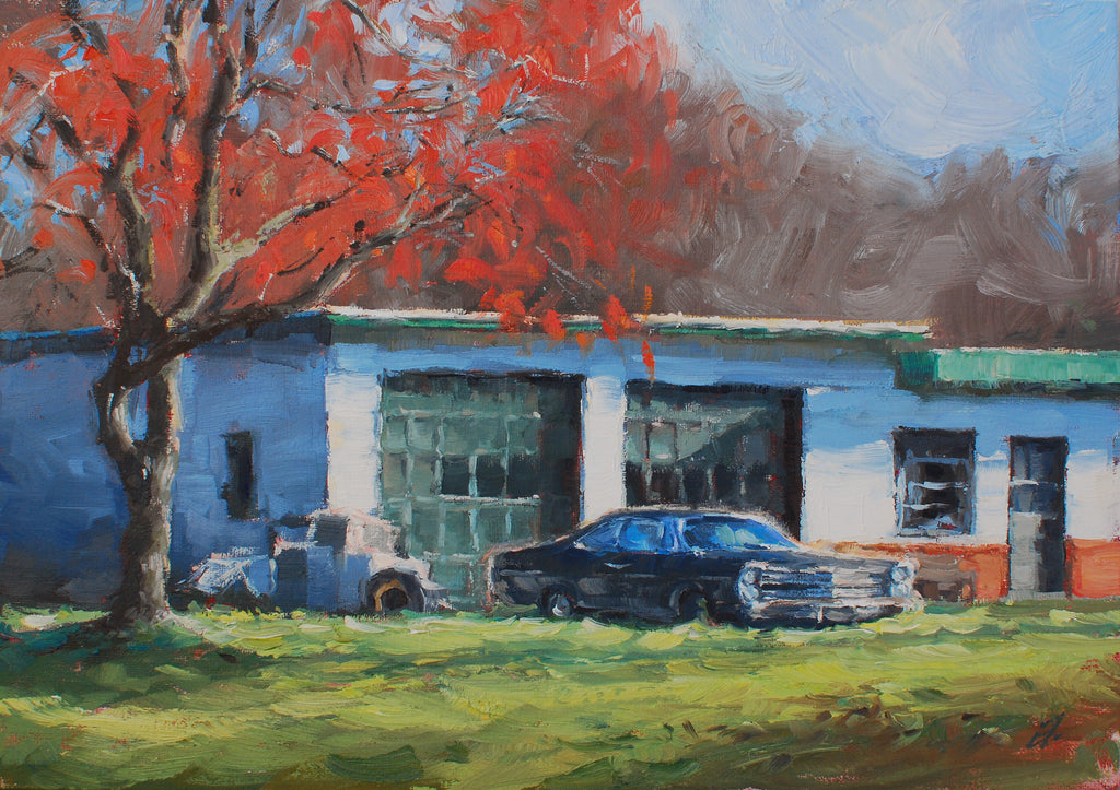 Ford Galaxie 500, 10x14, oil