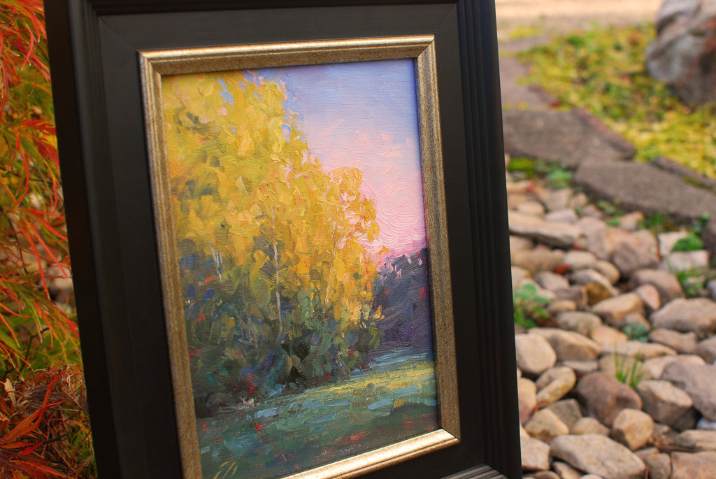 Morning Rises, 6x8, oil