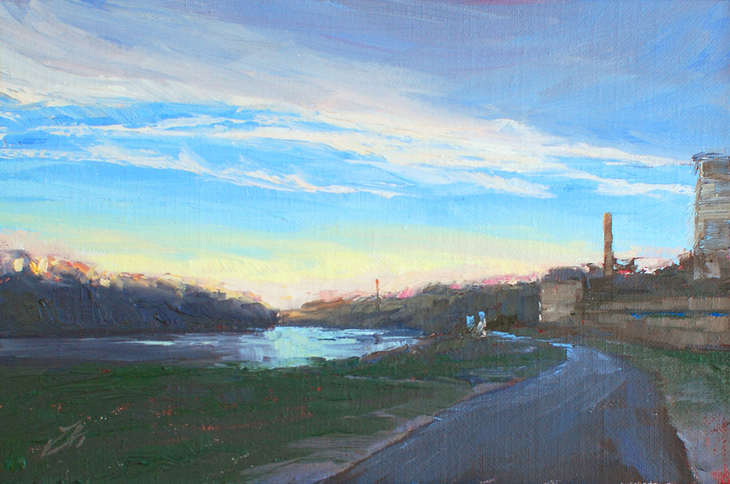 Rocketts Landing Dusk, 6x9